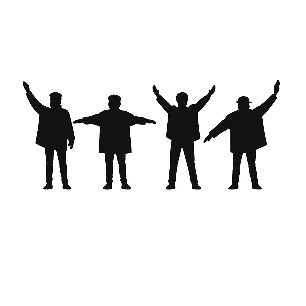 Silhouette des Beatles